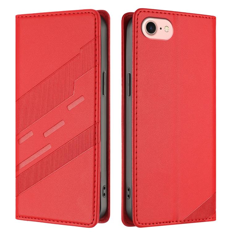 For iPhone SE 2022 / 2020 / 8 / 7 Embossed Multi-functional Wallet Retro Leather Phone Case