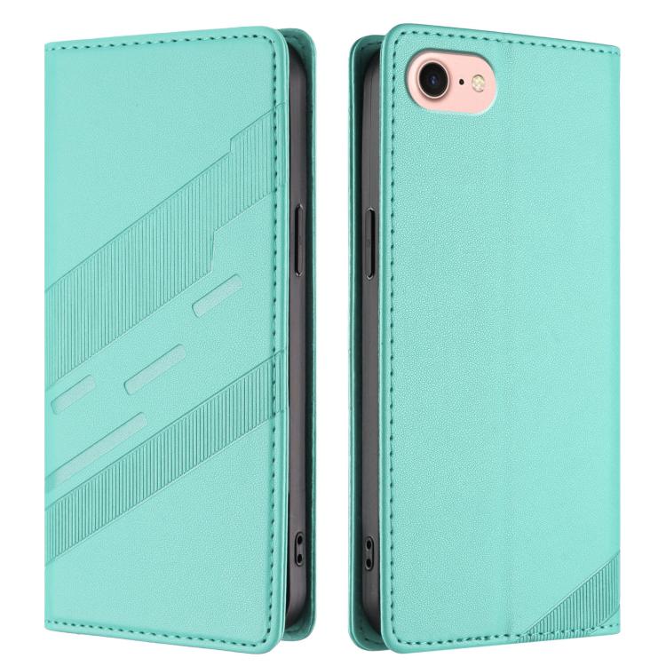 For iPhone SE 2022 / 2020 / 8 / 7 Embossed Multi-functional Wallet Retro Leather Phone Case