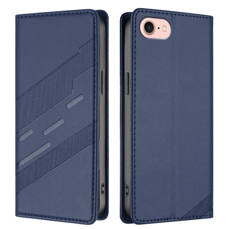 For iPhone SE 2022 / 2020 / 8 / 7 Embossed Multi-functional Wallet Retro Leather Phone Case