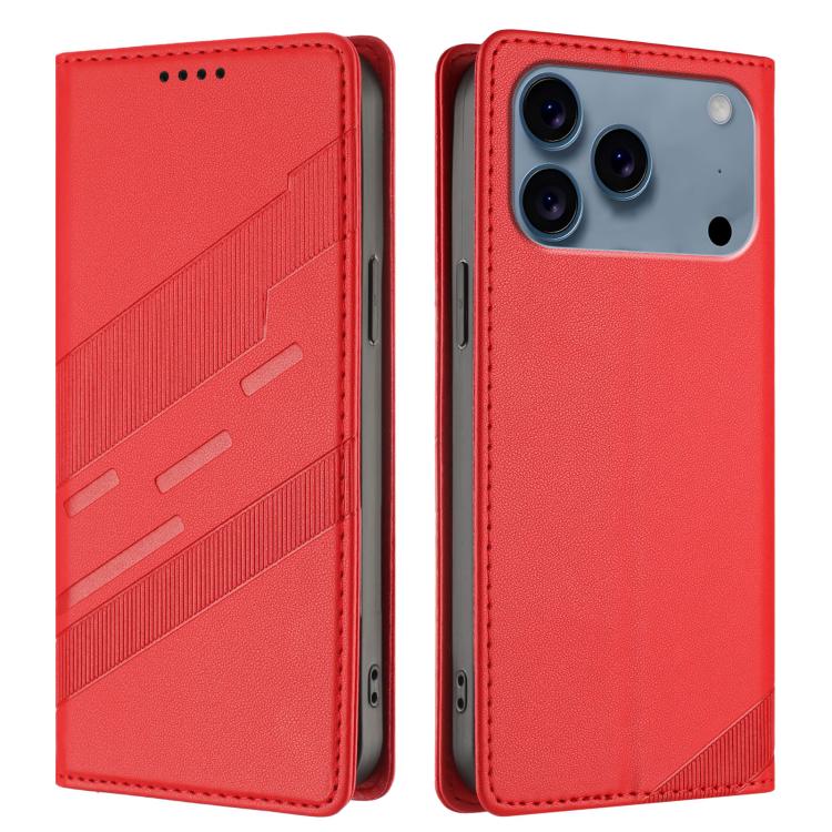 For iPhone 17 Pro Embossed Multi-functional Wallet Retro Leather Phone Case