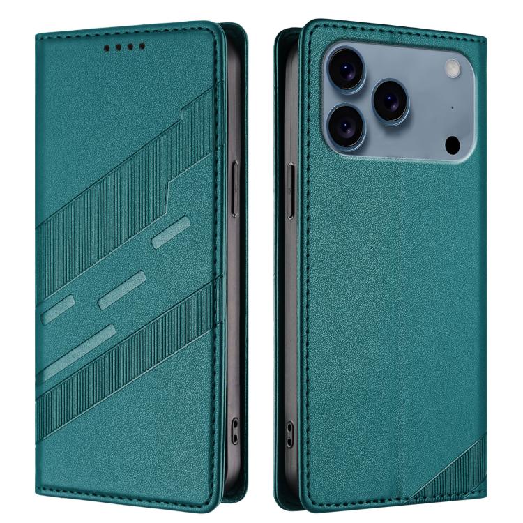For iPhone 17 Pro Embossed Multi-functional Wallet Retro Leather Phone Case