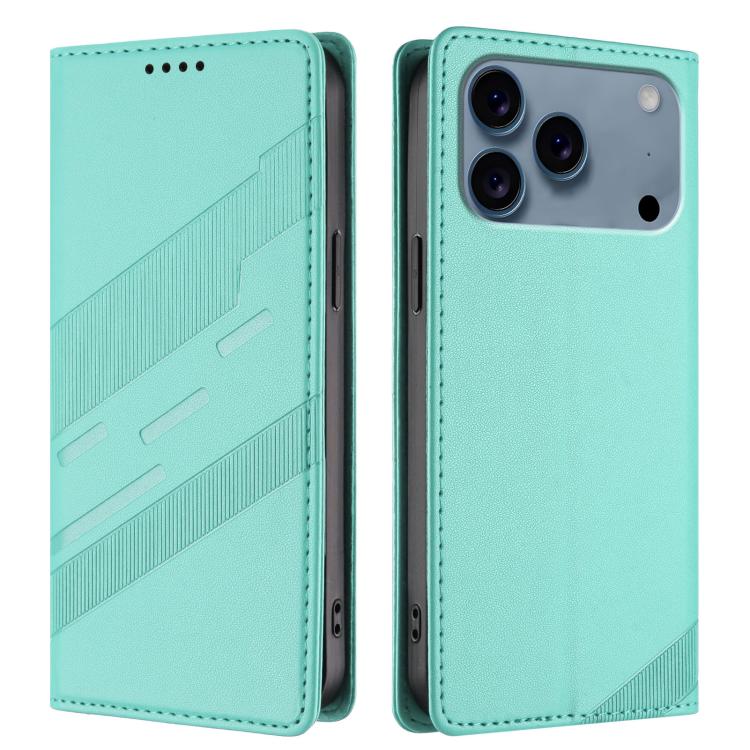 For iPhone 17 Pro Embossed Multi-functional Wallet Retro Leather Phone Case
