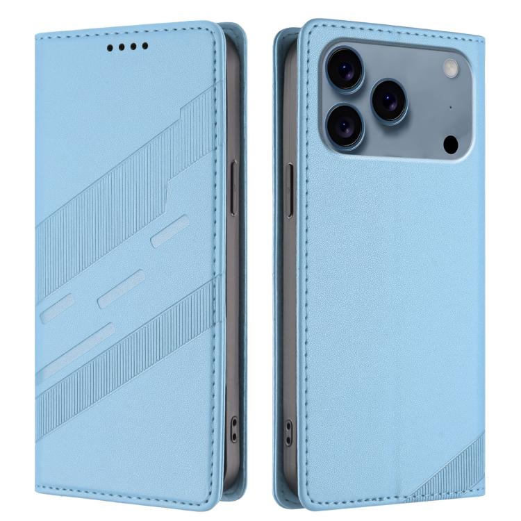 For iPhone 17 Pro Embossed Multi-functional Wallet Retro Leather Phone Case