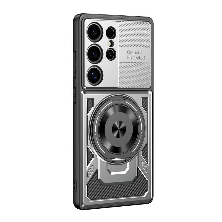 For Samsung Galaxy S22 Ultra 5G Armor Rotating Holder MagSafe Phone Case