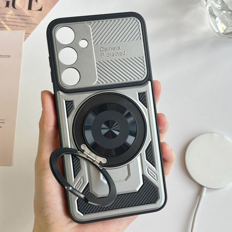 For Samsung Galaxy S23 FE 5G Armor Rotating Holder MagSafe Phone Case