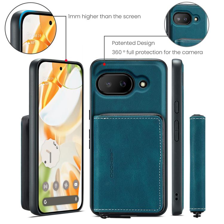 For Google Pixel 9a JEEHOOD J02 Magnetic Zipper Horizontal Flip Leather Phone Case