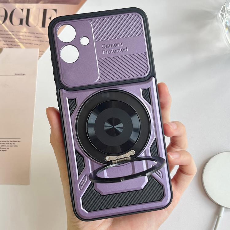 For Samsung Galaxy A05 Armor Rotating Holder MagSafe Phone Case
