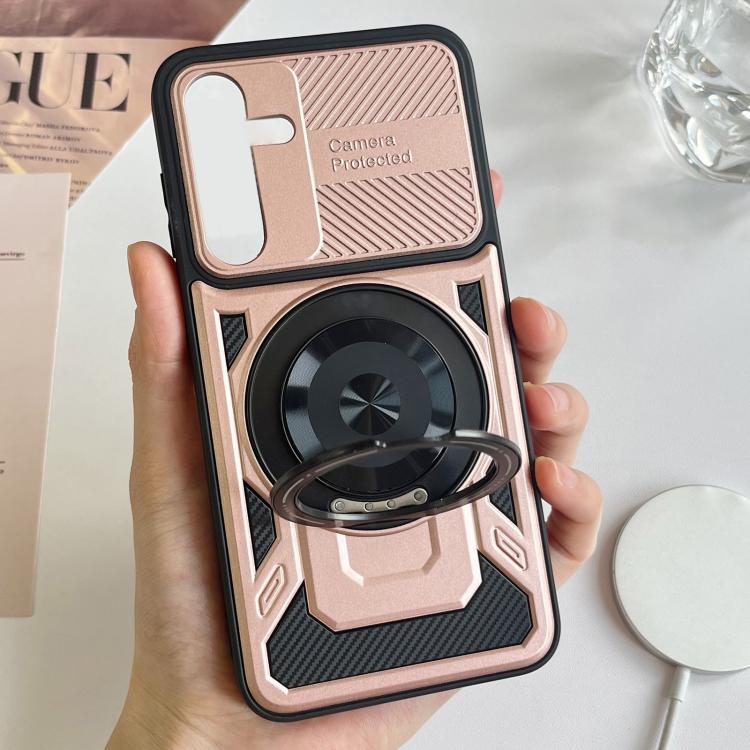 For Samsung Galaxy A26 5G Armor Rotating Holder MagSafe Phone Case