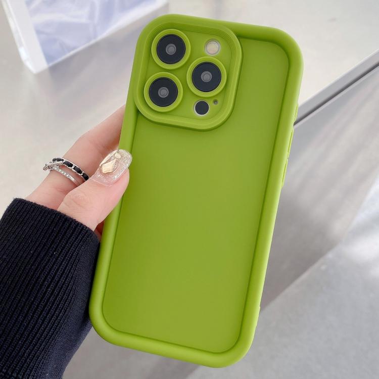 For iPhone 15 Pro Shockproof Frame Frosted Precise Hole TPU Phone Case