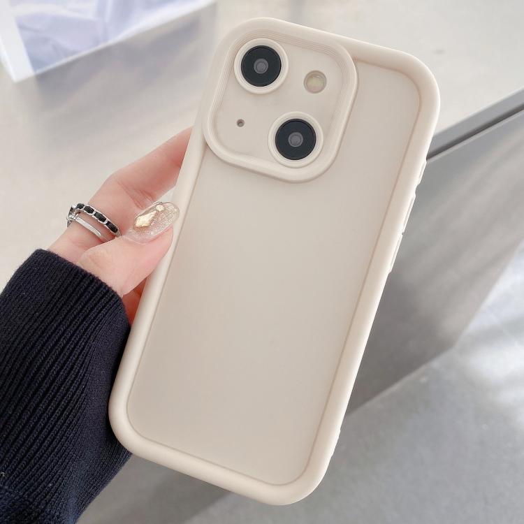 For iPhone 14 Plus Shockproof Frame Frosted Precise Hole TPU Phone Case