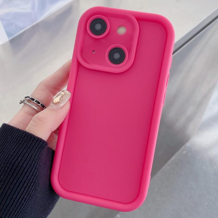 For iPhone 14 Shockproof Frame Frosted Precise Hole TPU Phone Case