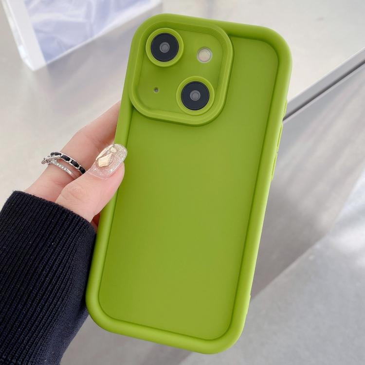 For iPhone 14 Shockproof Frame Frosted Precise Hole TPU Phone Case