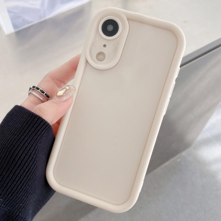 For iPhone XR Shockproof Frame Frosted Precise Hole TPU Phone Case