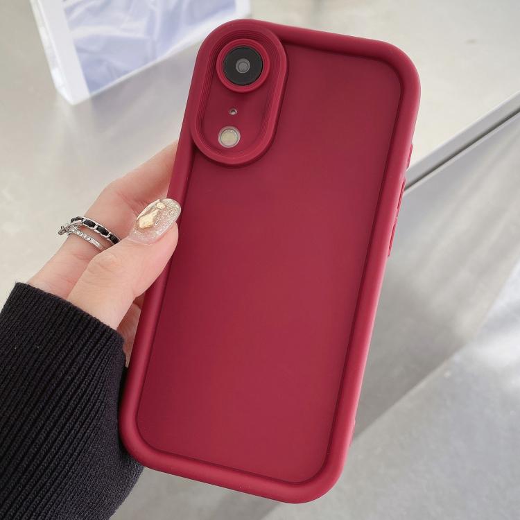 For iPhone XR Shockproof Frame Frosted Precise Hole TPU Phone Case