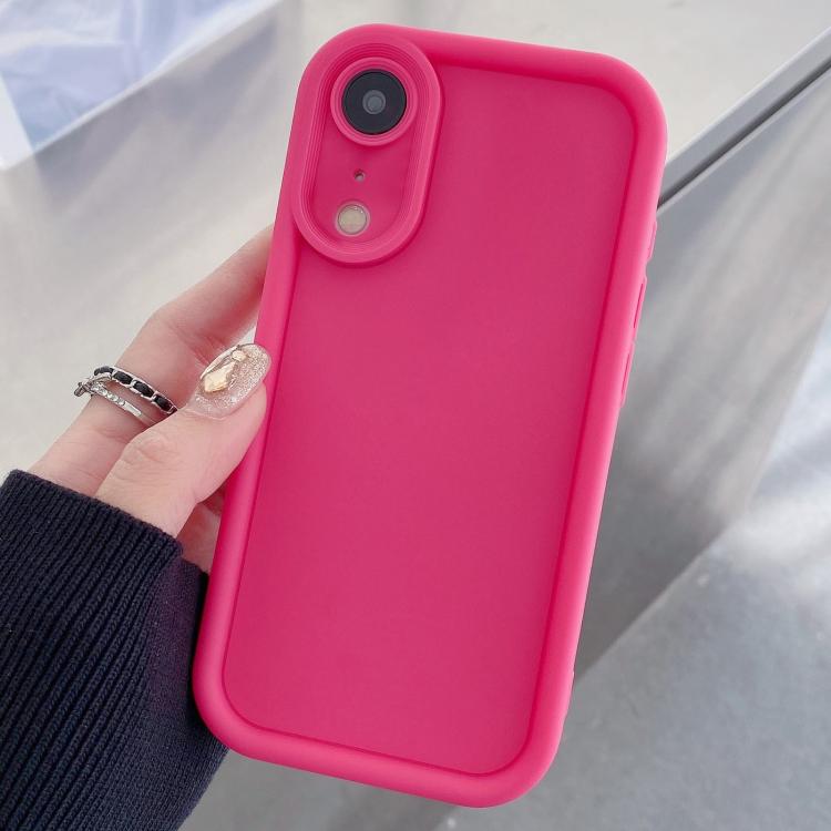 For iPhone XR Shockproof Frame Frosted Precise Hole TPU Phone Case
