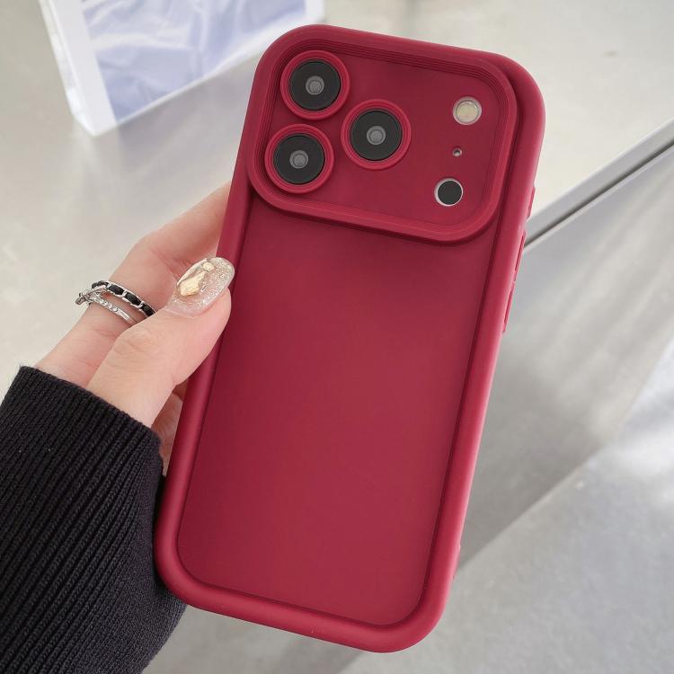 For iPhone 17 Pro Max Shockproof Frame Frosted Precise Hole TPU Phone Case