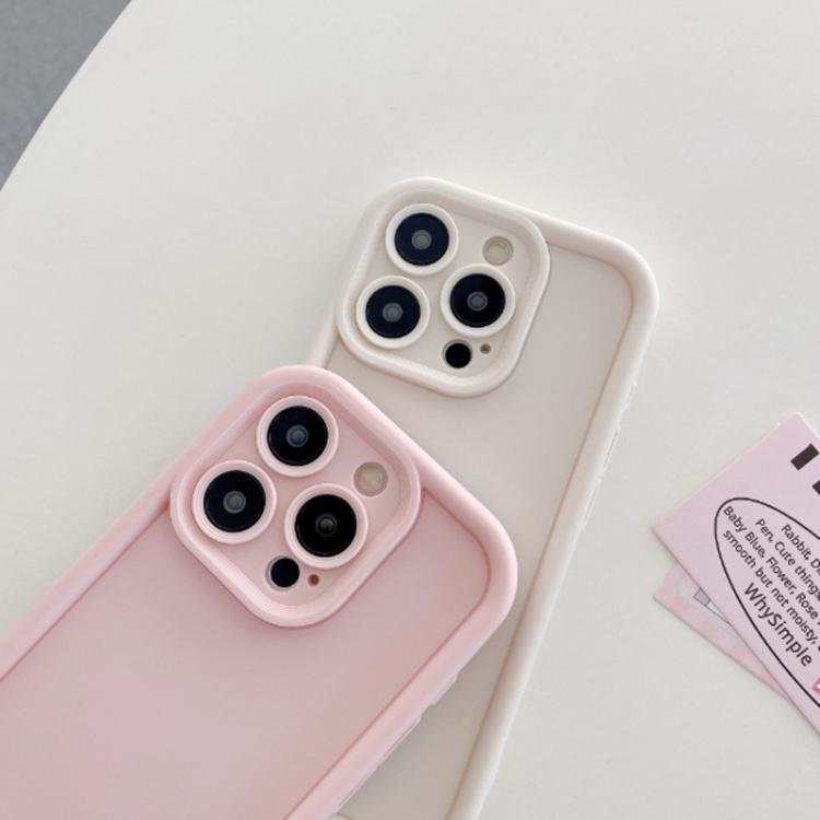 For iPhone 14 Pro Shockproof Frame Frosted Precise Hole TPU Phone Case