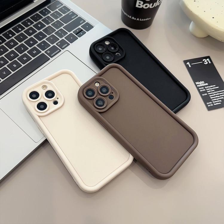For iPhone 15 Pro Shockproof Frame Frosted Precise Hole TPU Phone Case