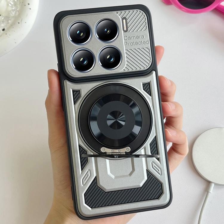For Xiaomi 15 Pro Armor Rotating Holder MagSafe Phone Case