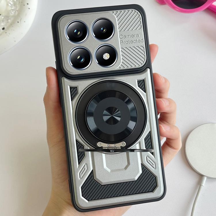 For Xiaomi 14T Armor Rotating Holder MagSafe Phone Case