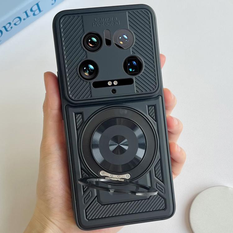 For Xiaomi 14 Ultra Armor Rotating Holder MagSafe Phone Case