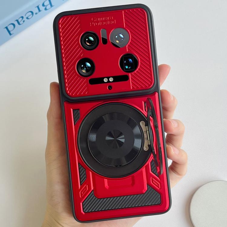 For Xiaomi 14 Ultra Armor Rotating Holder MagSafe Phone Case