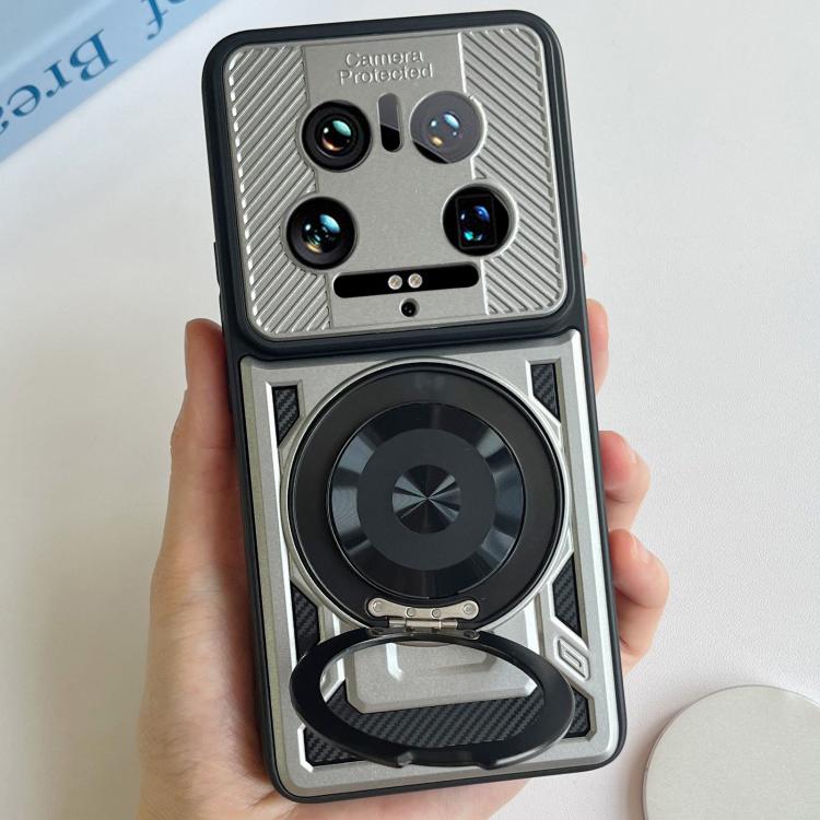 For Xiaomi 14 Ultra Armor Rotating Holder MagSafe Phone Case