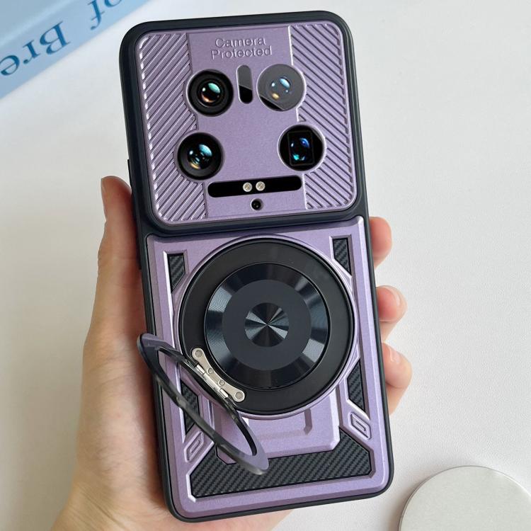 For Xiaomi 14 Ultra Armor Rotating Holder MagSafe Phone Case