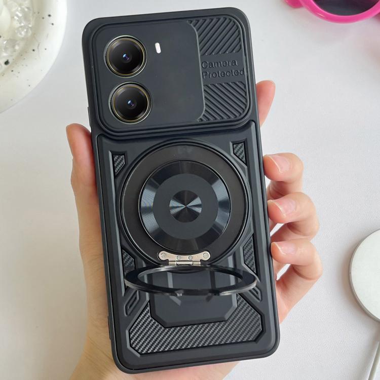 For Xiaomi Poco X7 Pro 5G Armor Rotating Holder MagSafe Phone Case