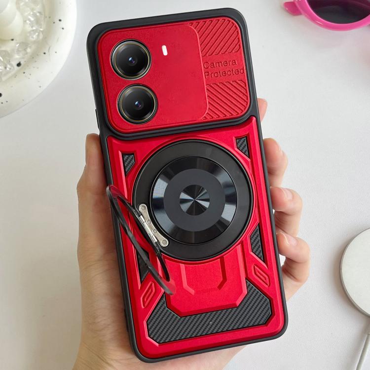 For Xiaomi Poco X7 Pro 5G Armor Rotating Holder MagSafe Phone Case