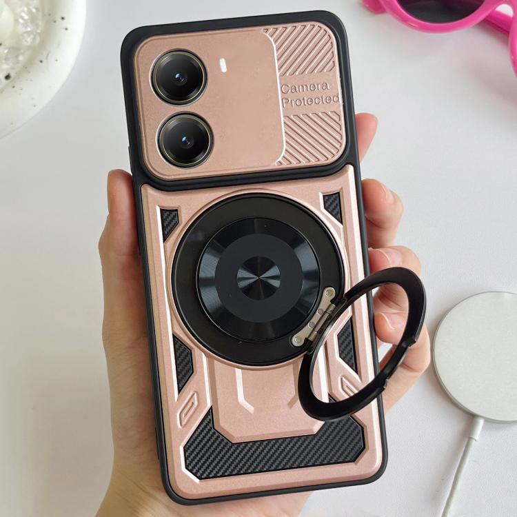 For Xiaomi Poco X7 Pro 5G Armor Rotating Holder MagSafe Phone Case