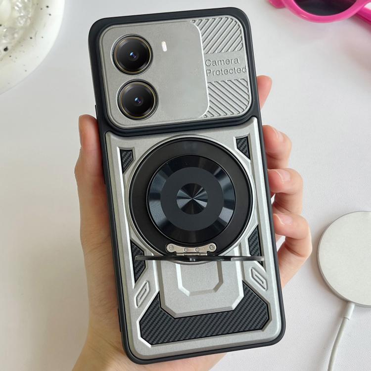 For Xiaomi Poco X7 Pro 5G Armor Rotating Holder MagSafe Phone Case