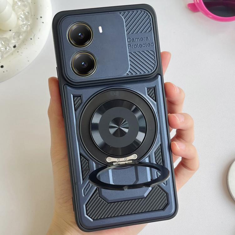For Xiaomi Poco X7 Pro 5G Armor Rotating Holder MagSafe Phone Case