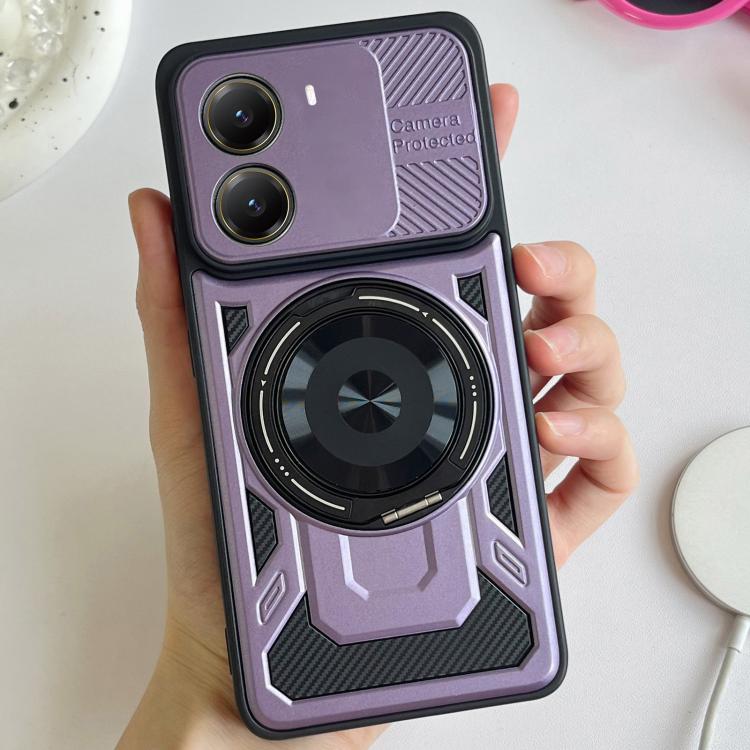 For Xiaomi Poco X7 Pro 5G Armor Rotating Holder MagSafe Phone Case