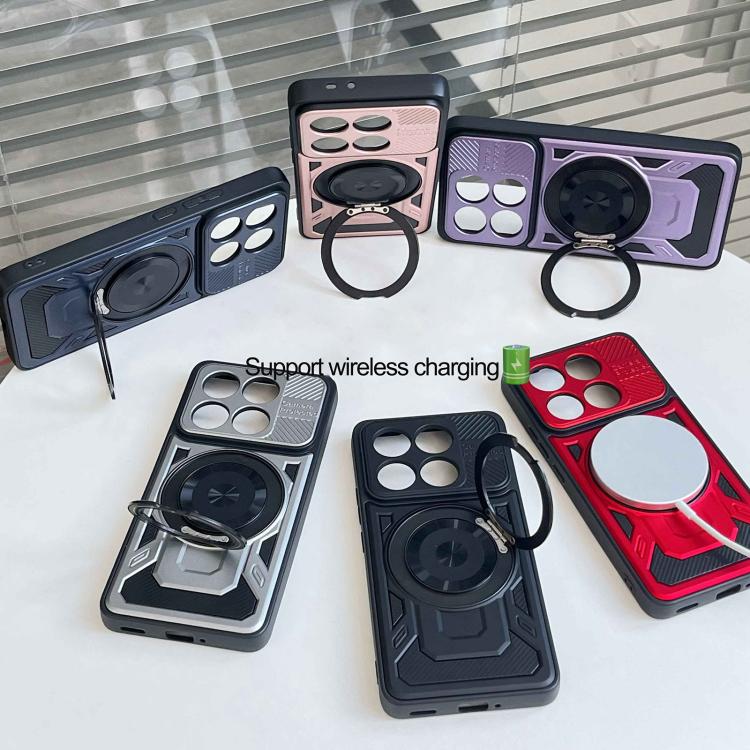 For Xiaomi 15 Armor Rotating Holder MagSafe Phone Case