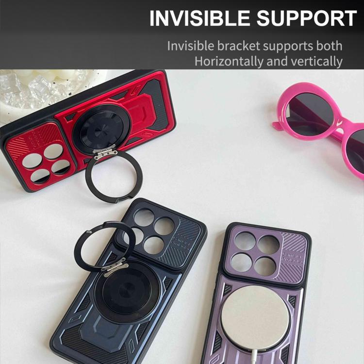 For Xiaomi 15 Pro Armor Rotating Holder MagSafe Phone Case