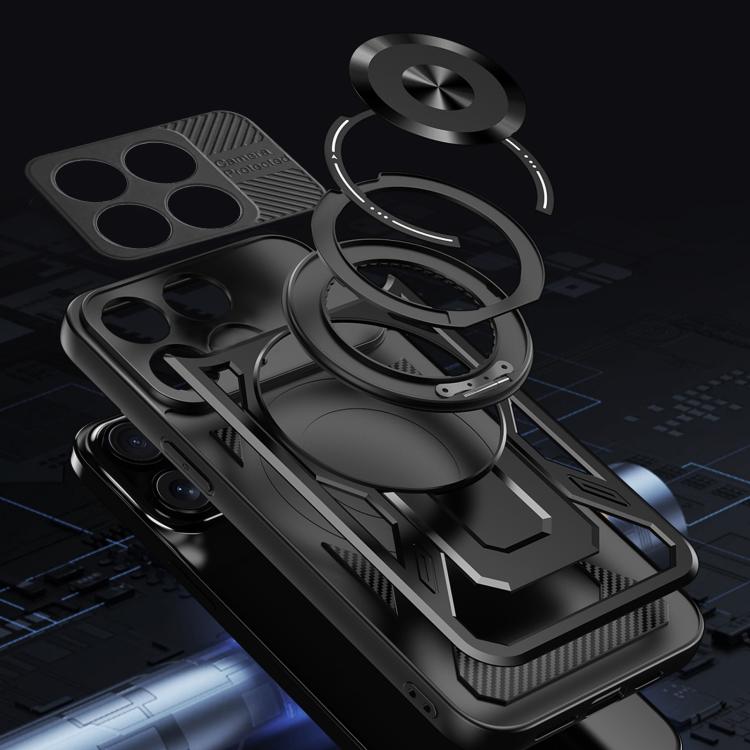 For Xiaomi 15 Armor Rotating Holder MagSafe Phone Case