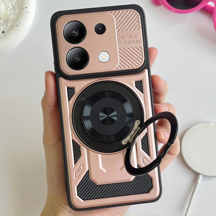 For Redmi Note 13 Pro 5G Global Armor Rotating Holder MagSafe Phone Case