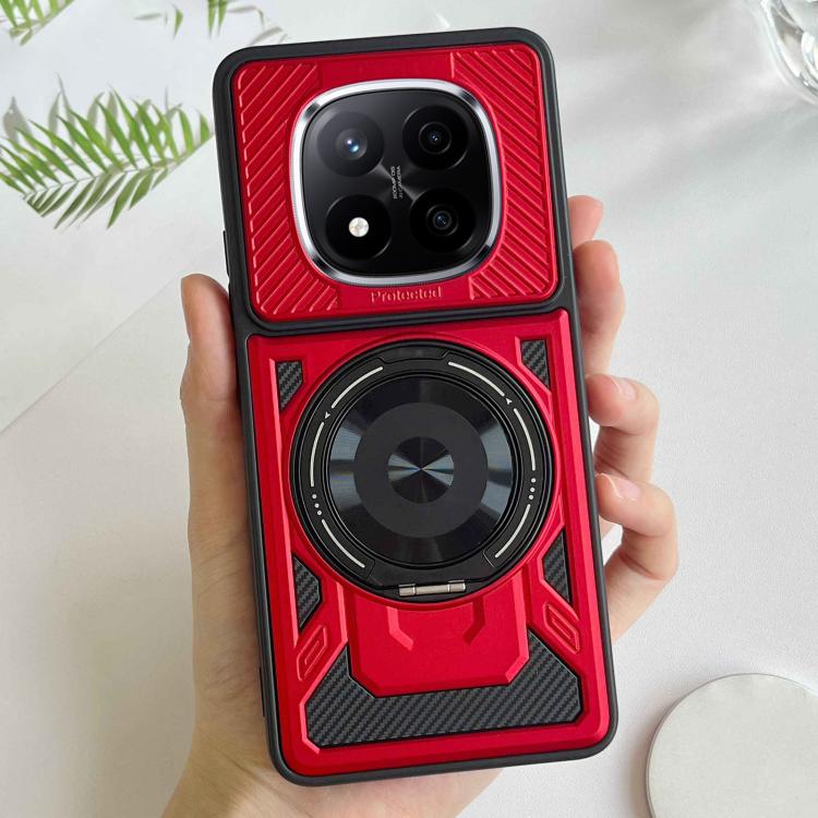 For Redmi Note 14 Pro 5G / 14 Pro+ 5G Armor Rotating Holder MagSafe Phone Case
