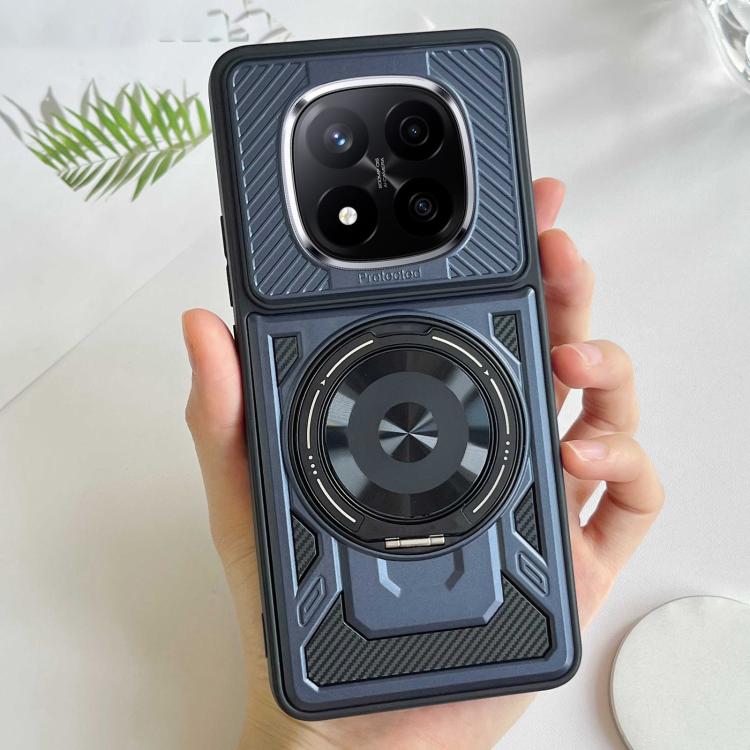 For Redmi Note 14 Pro 5G / 14 Pro+ 5G Armor Rotating Holder MagSafe Phone Case