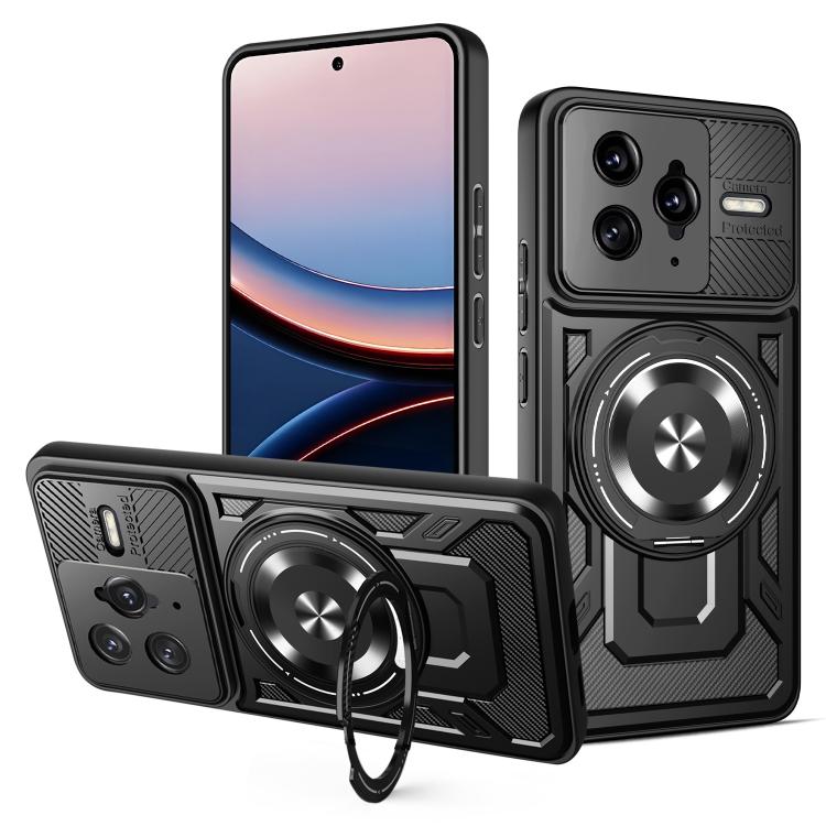 For Redmi K80 Pro / Poco F7 Ultra Armor Rotating Holder MagSafe Phone Case