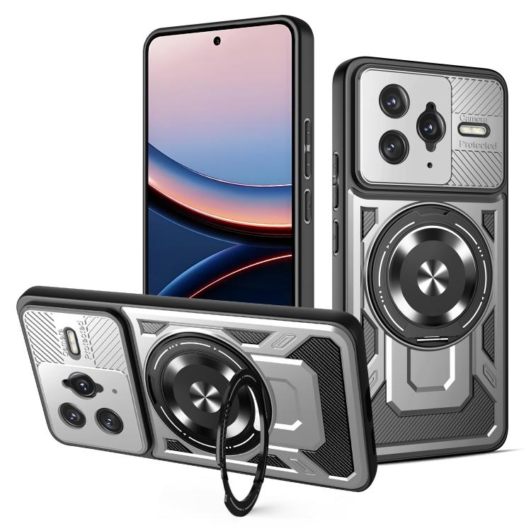 For Redmi K80 Pro / Poco F7 Ultra Armor Rotating Holder MagSafe Phone Case