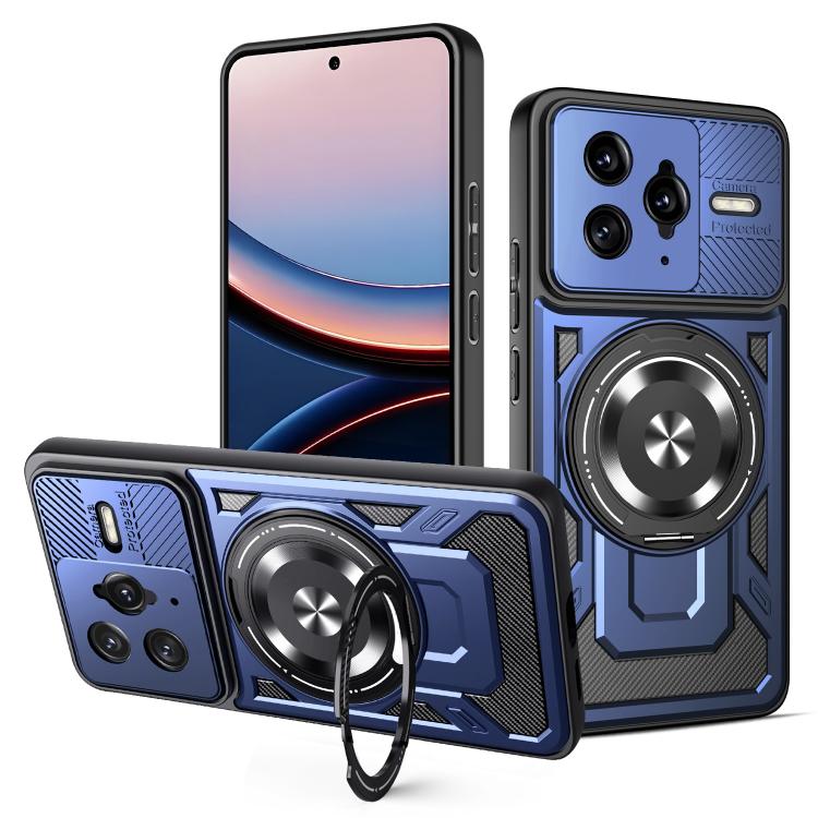 For Redmi K80 Pro / Poco F7 Ultra Armor Rotating Holder MagSafe Phone Case