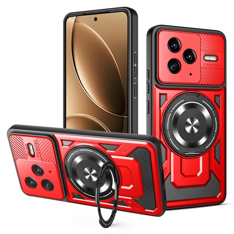 For Redmi K80 / Poco F7 Pro Armor Rotating Holder MagSafe Phone Case