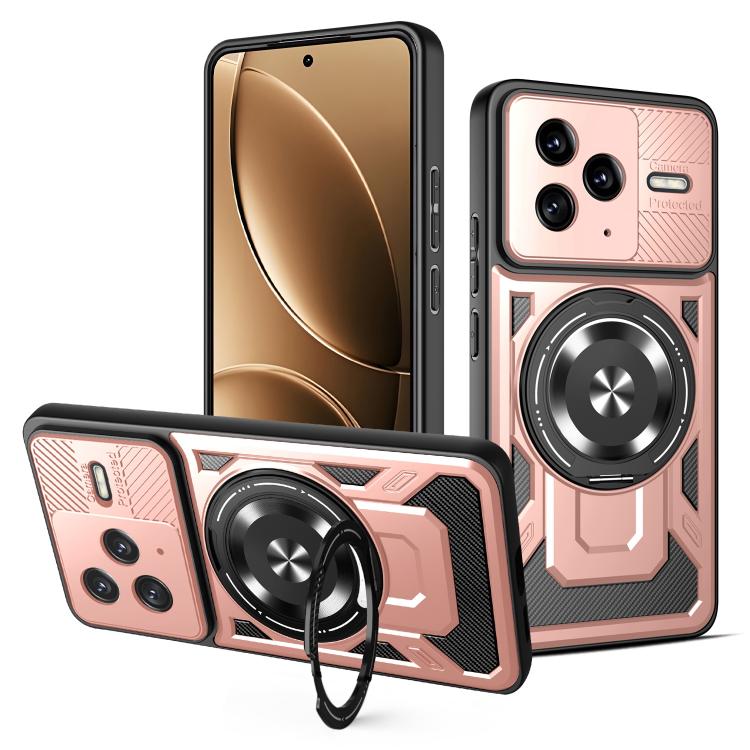 For Redmi K80 / Poco F7 Pro Armor Rotating Holder MagSafe Phone Case