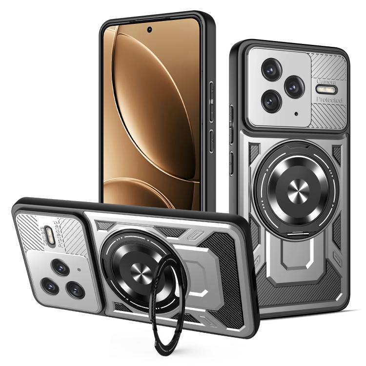 For Redmi K80 / Poco F7 Pro Armor Rotating Holder MagSafe Phone Case