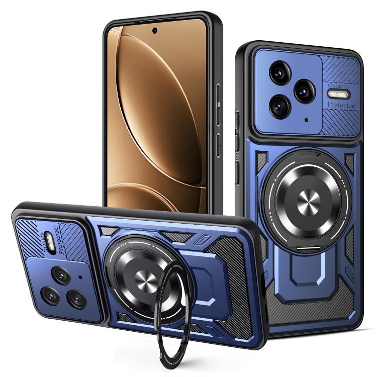 For Redmi K80 / Poco F7 Pro Armor Rotating Holder MagSafe Phone Case