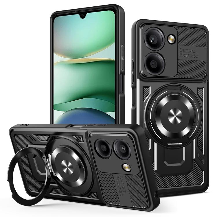 For Redmi A5 4G 171.7mm Armor Rotating Holder MagSafe Phone Case