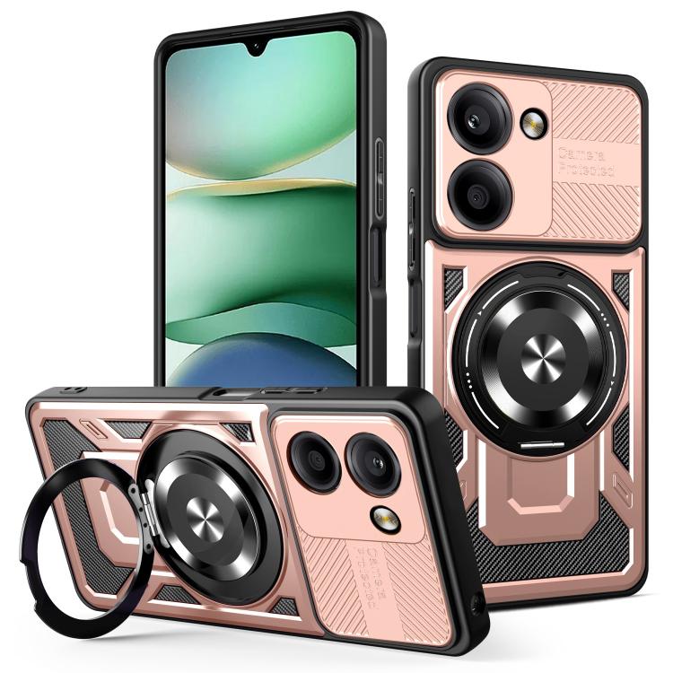 For Redmi A5 4G 171.7mm Armor Rotating Holder MagSafe Phone Case