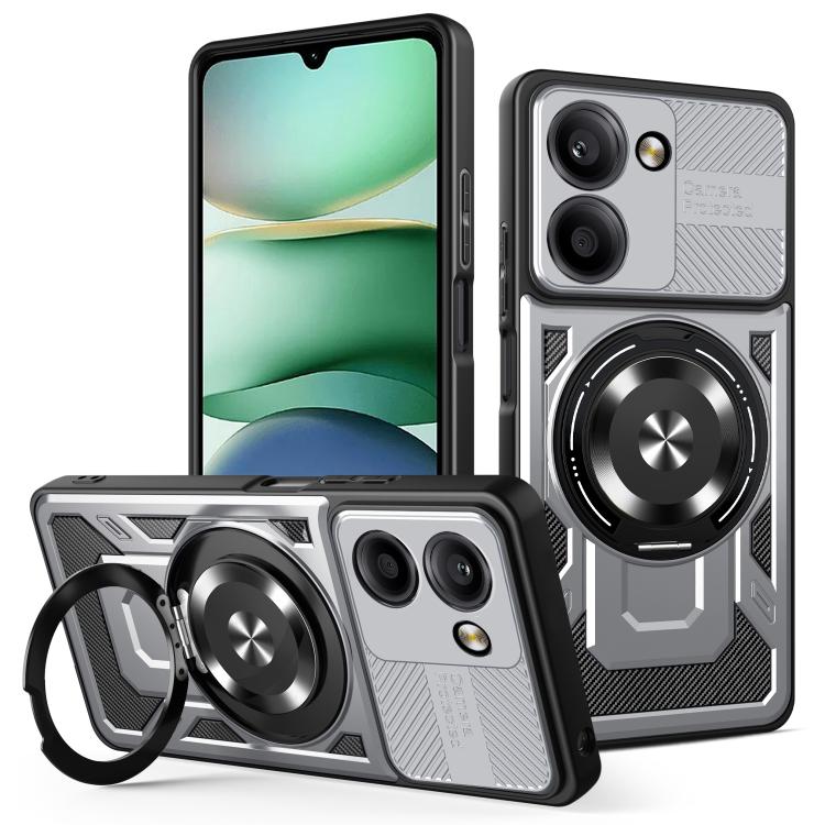 For Redmi A5 4G 171.7mm Armor Rotating Holder MagSafe Phone Case